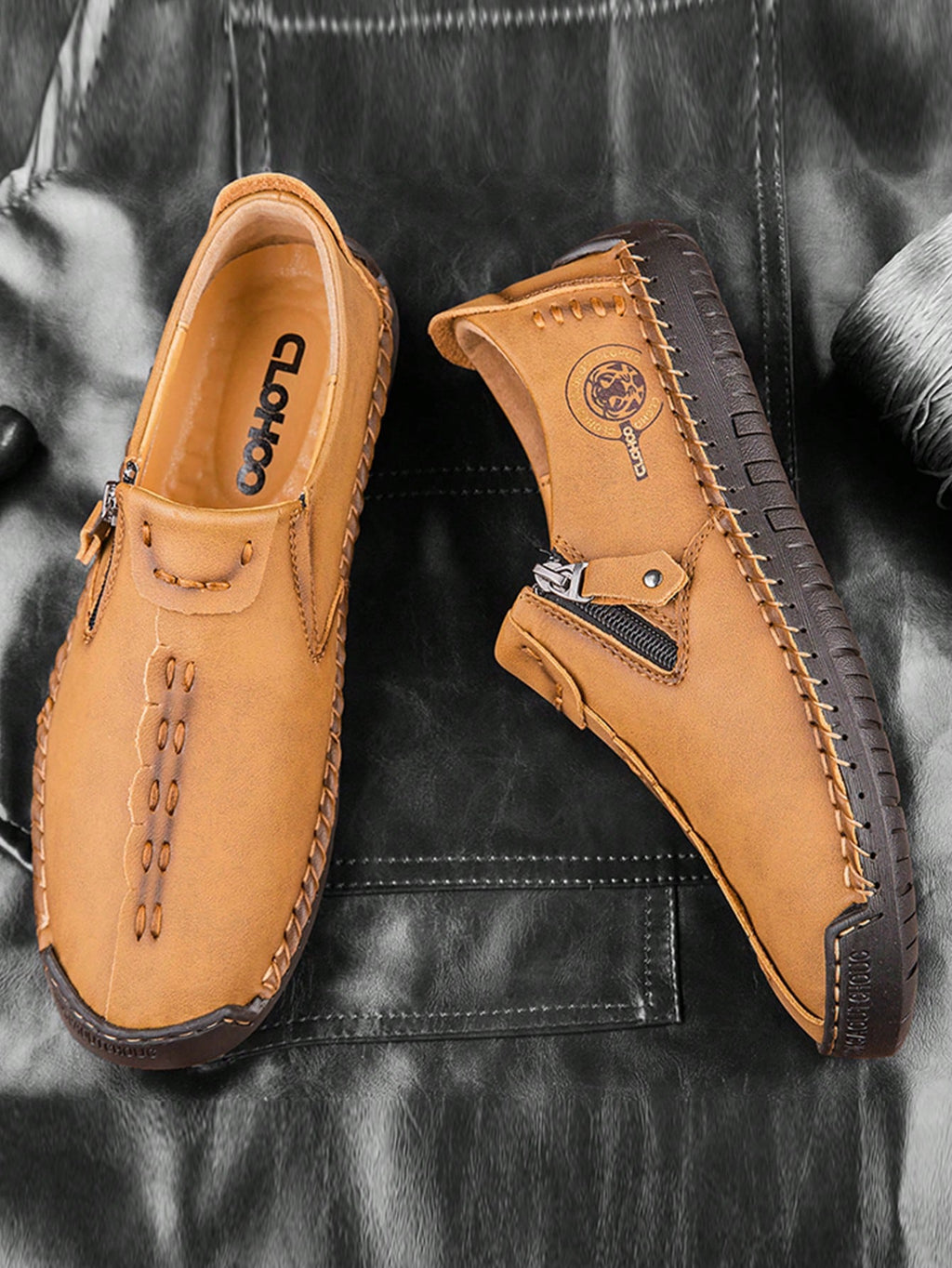 Mocasín Ortopédico de Cuero Evolux™