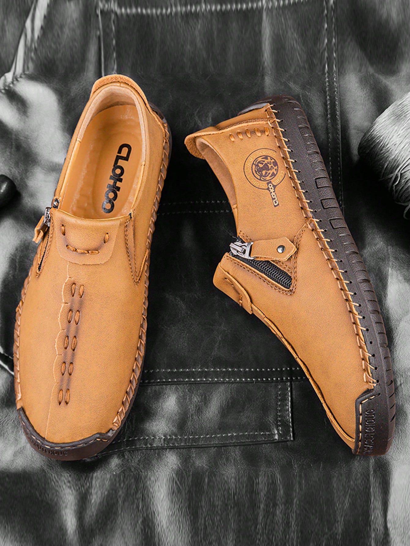 Mocasín Ortopédico de Cuero Evolux™