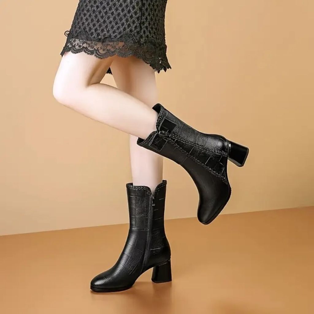 Bota Femenina de Cuero Cameron